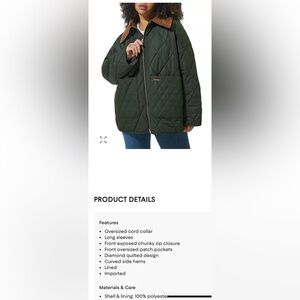 Barbour Quilted Puffer Jacket - Dark Green
